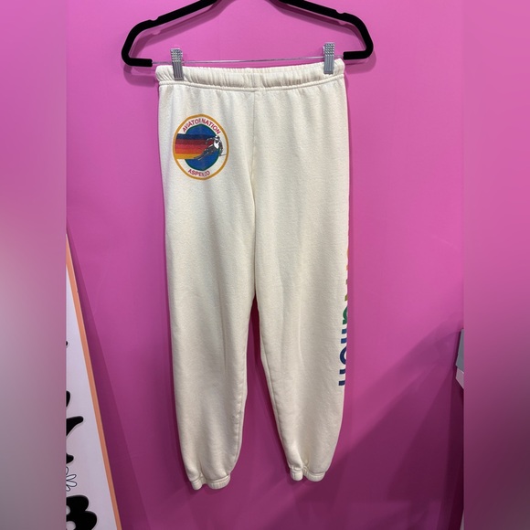 AVIATOR NATION ASPEN SWEATPANTS - WHITE - Picture 2 of 5